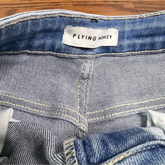 Flying Monkey High Rise 2 Tone Distressed Jeans size 27 - Picture 8 of 13